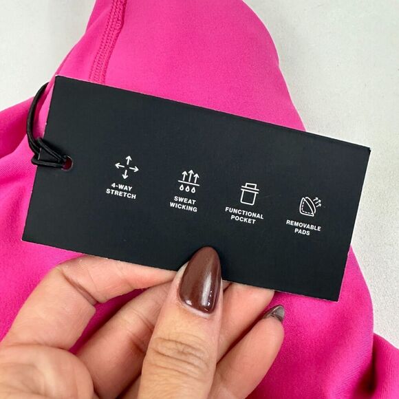 NWT YPB Abercrombie Pink SculptLUX Active Mini Dress Built In Shorts Stretch XXS - Picture 7 of 16